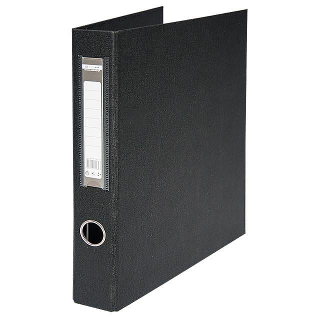 Папка двухсторонняя Buromax A4 на 4 кольца 4 см Черный (BM.3106)
