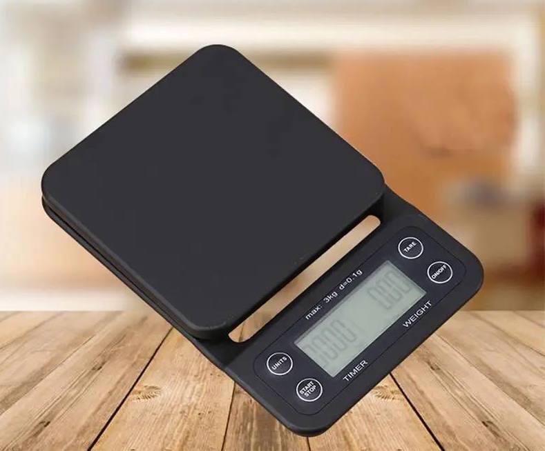 Весы кухонные электронные с таймером Черный (YE-0000)