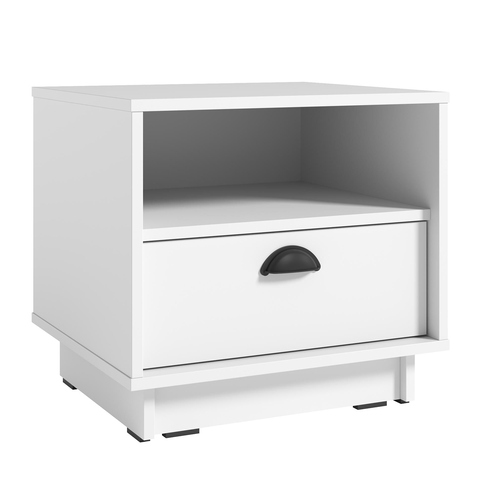 Тумба прикроватная Moreli Kuba FK-0005 с полкой и ящиком 500х450х450 мм Белый (fk-0005-wh)