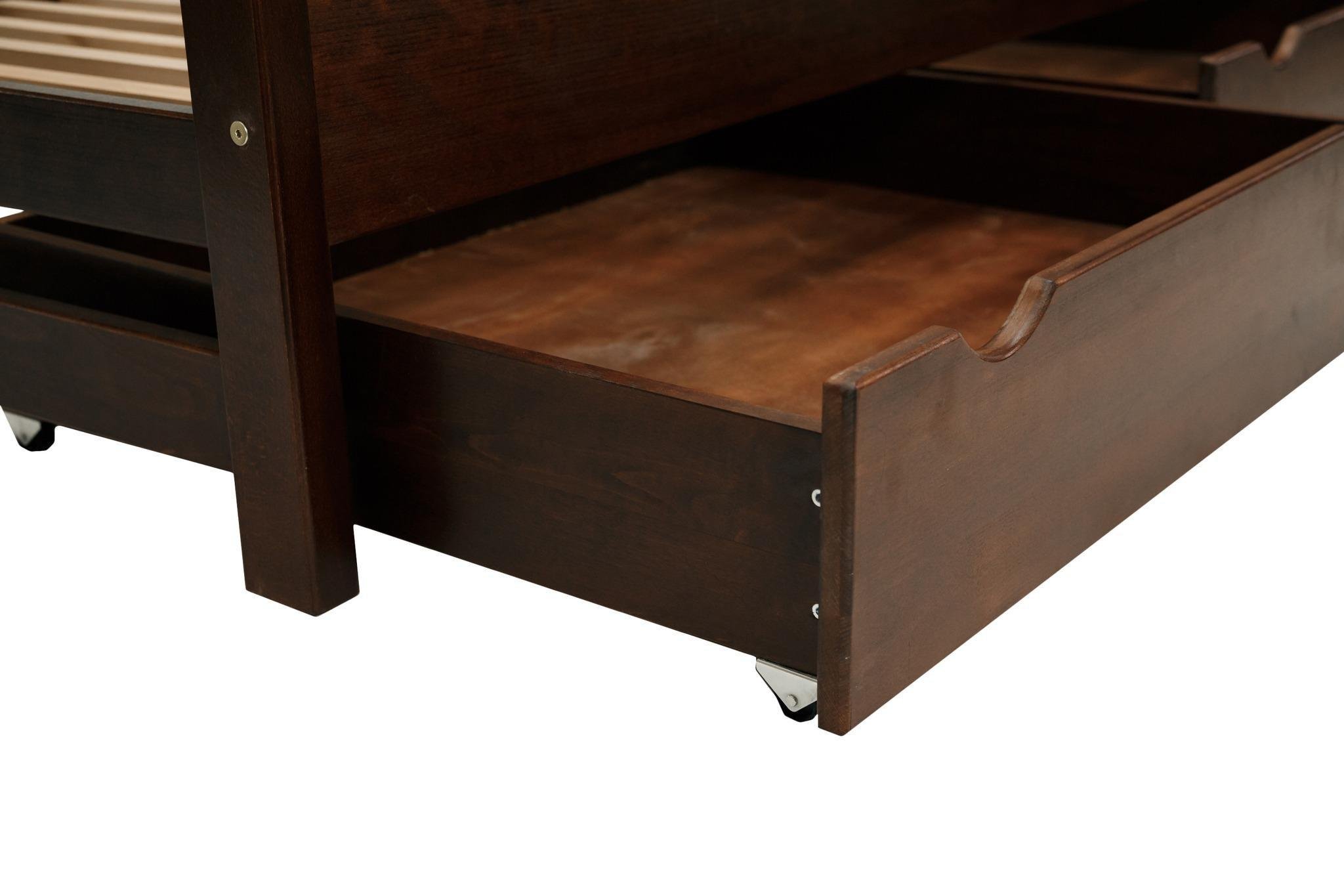 Ліжко підліткове Goydalka Montana з шухлядою 160x80 см Горіх - фото 8 Ліжко підліткове Goydalka Montana з шухлядою 160x80 см Горіх - фото 8