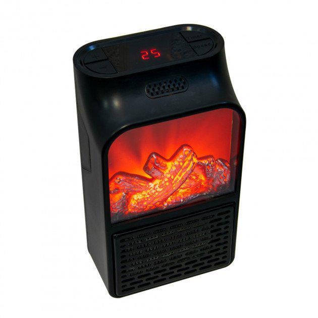 Тепловентилятор портативный Flame Heater 1000 W Черный (KA 7483)