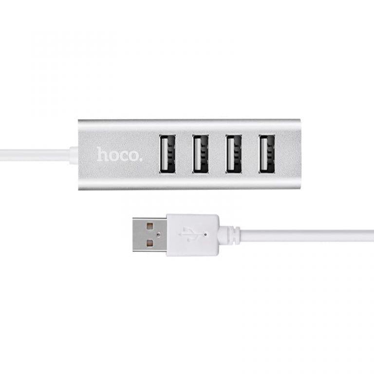 Переходник HUB Hoco HB1 USB to USB 2,0 4 port 1 м Серебряный (00000031109_1) Переходник HUB Hoco HB1 USB to USB 2,0 4 port 1 м Серебряный (00000031109_1)