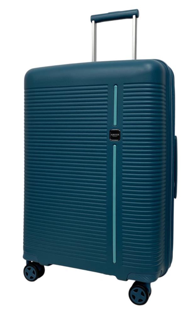 Чемодан средний AIRTEX 252 полипропилен M Морская волна