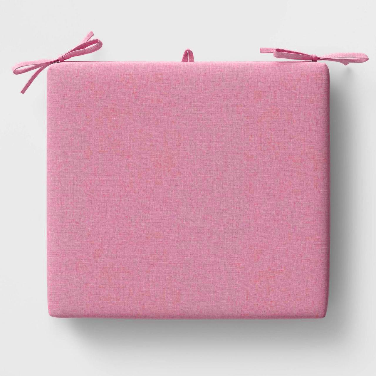 Подушка на стілець/лавку BIG YETI 60x60x5 см квадратна тканина бавовна Рожевий (6149526)