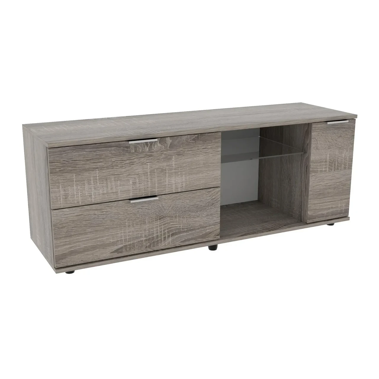 Тумба под TV Kontinent Ketrin К-9 140х42,5х53 см Дуб Сонома Трюфель (85006828) - фото 1 Тумба под TV Kontinent Ketrin К-9 140х42,5х53 см Дуб Сонома Трюфель (85006828) - фото 1