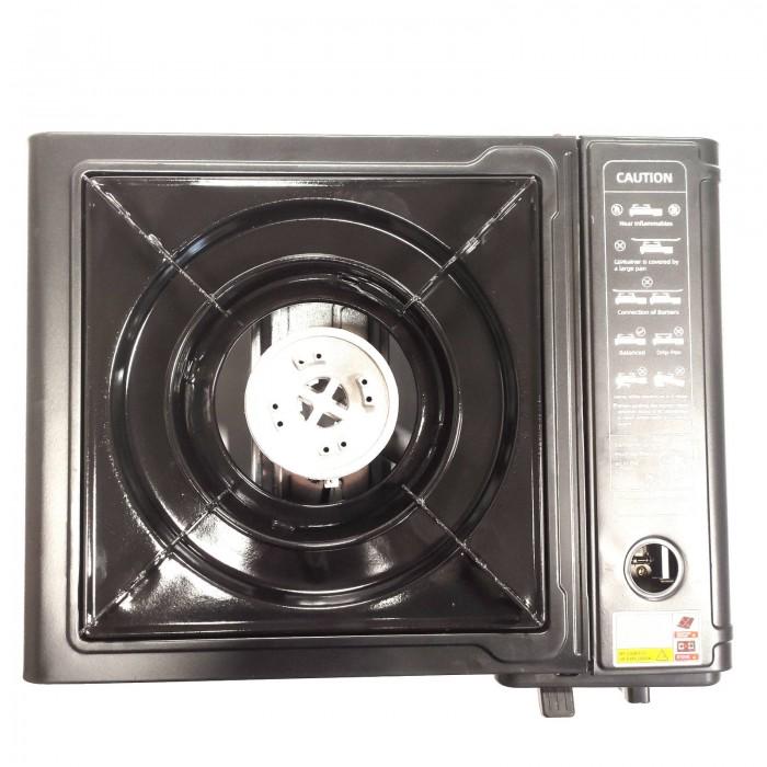 Газова плитка-пальник портативна SUNROZ Portable Gas Stove BDZ-155-A з перехідником (49910-4cc8d) - фото 2