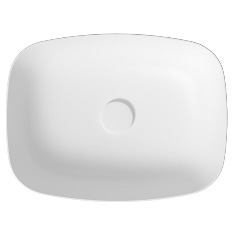 Умывальник на столешницу Cersanit Larga прямоугольный 50х38 см Белый матовый (K677-016) - фото 2 Умывальник на столешницу Cersanit Larga прямоугольный 50х38 см Белый матовый (K677-016) - фото 2