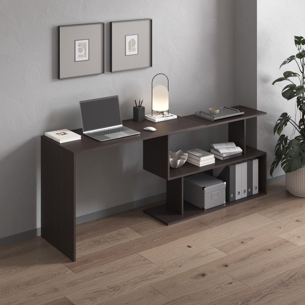 Стіл комп’ютерний відкидний Вайс M-41 1964х500х766 мм Венге Темний (31235317)