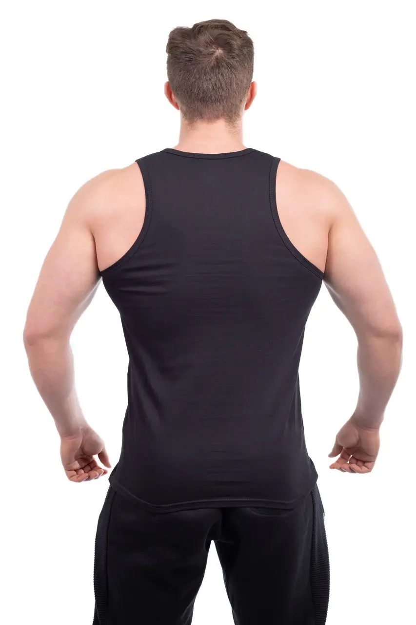 Майка мужская Атлет L Черный (000101/1) - фото 4 Майка мужская Атлет L Черный (000101/1) - фото 4