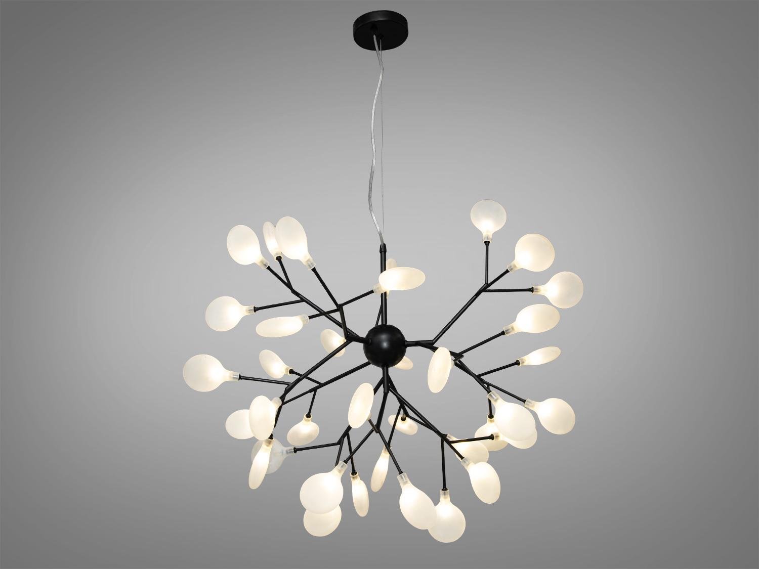 Люстра подвесная Светлячок 36 ламп Черный (887-36A BK) - фото 1 Люстра подвесная Светлячок 36 ламп Черный (887-36A BK) - фото 1