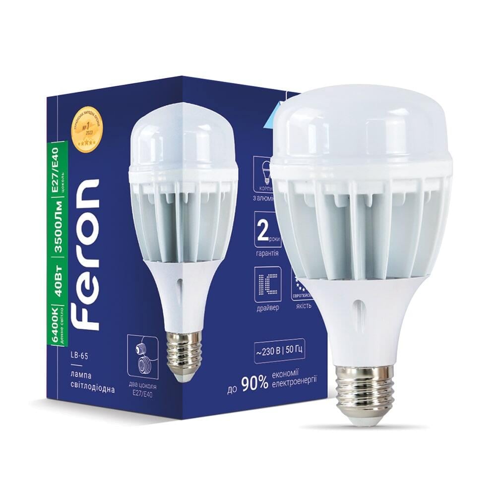 Светодиодная лампа Feron LB-65 40 Вт E27-E40 6400K (14915)