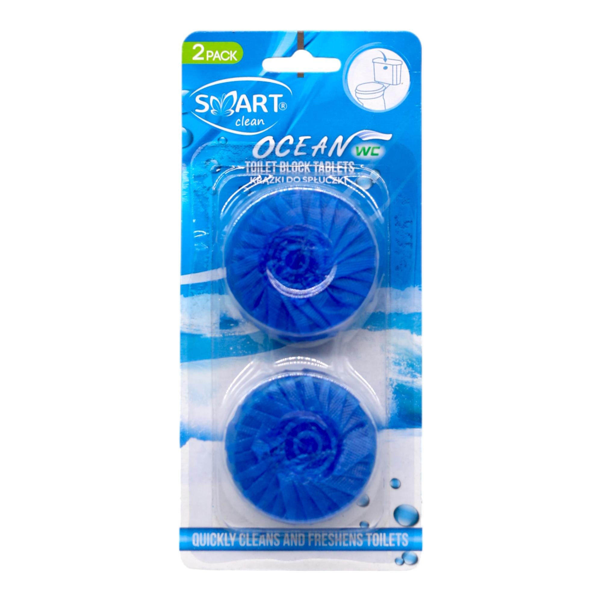 Диски для зливного бачка Smart Clean Океан для чищення унітазу 2 шт. (НФ-00007347)