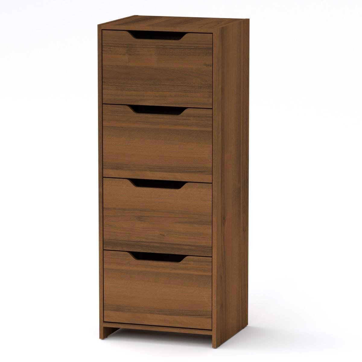 Комод высокий МеблиКо С 48х42х123 см Орех (k-1703-6) - фото 1 Комод высокий МеблиКо С 48х42х123 см Орех (k-1703-6) - фото 1