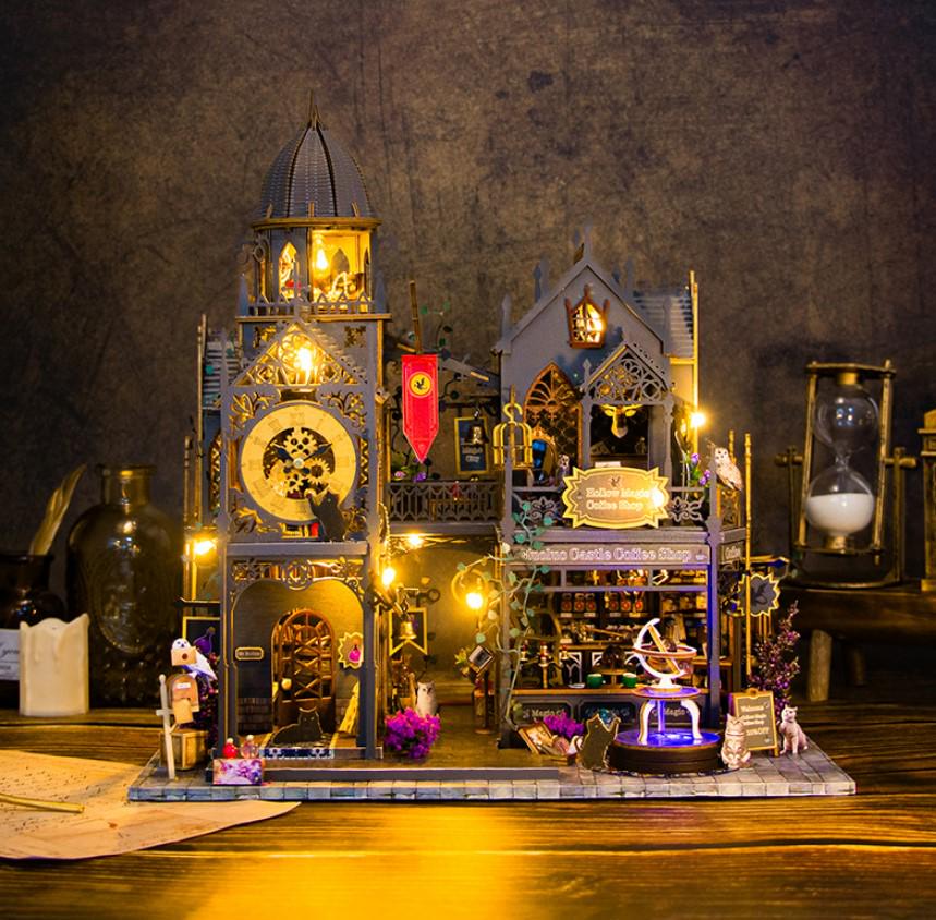 Конструктор мініатюрний DIY House Magic Castle набір румбокс 24,5x19,9x21,7 см (2104618648) - фото 8 Конструктор мініатюрний DIY House Magic Castle набір румбокс 24,5x19,9x21,7 см (2104618648) - фото 8