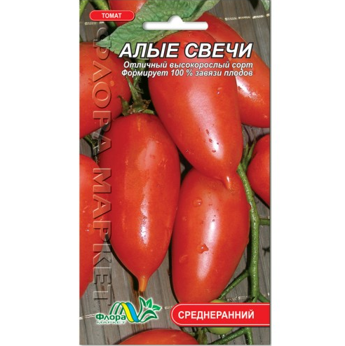 Семена томата Алые свечи розовый среднеранний 0,1 г (25759) Семена томата Алые свечи розовый среднеранний 0,1 г (25759)