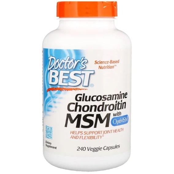 Препарат для суглобів та зв'язок Doctor's Best Glucosamine Chondroitin MSM with OptiMSM 240 Caps (DRB-00081)