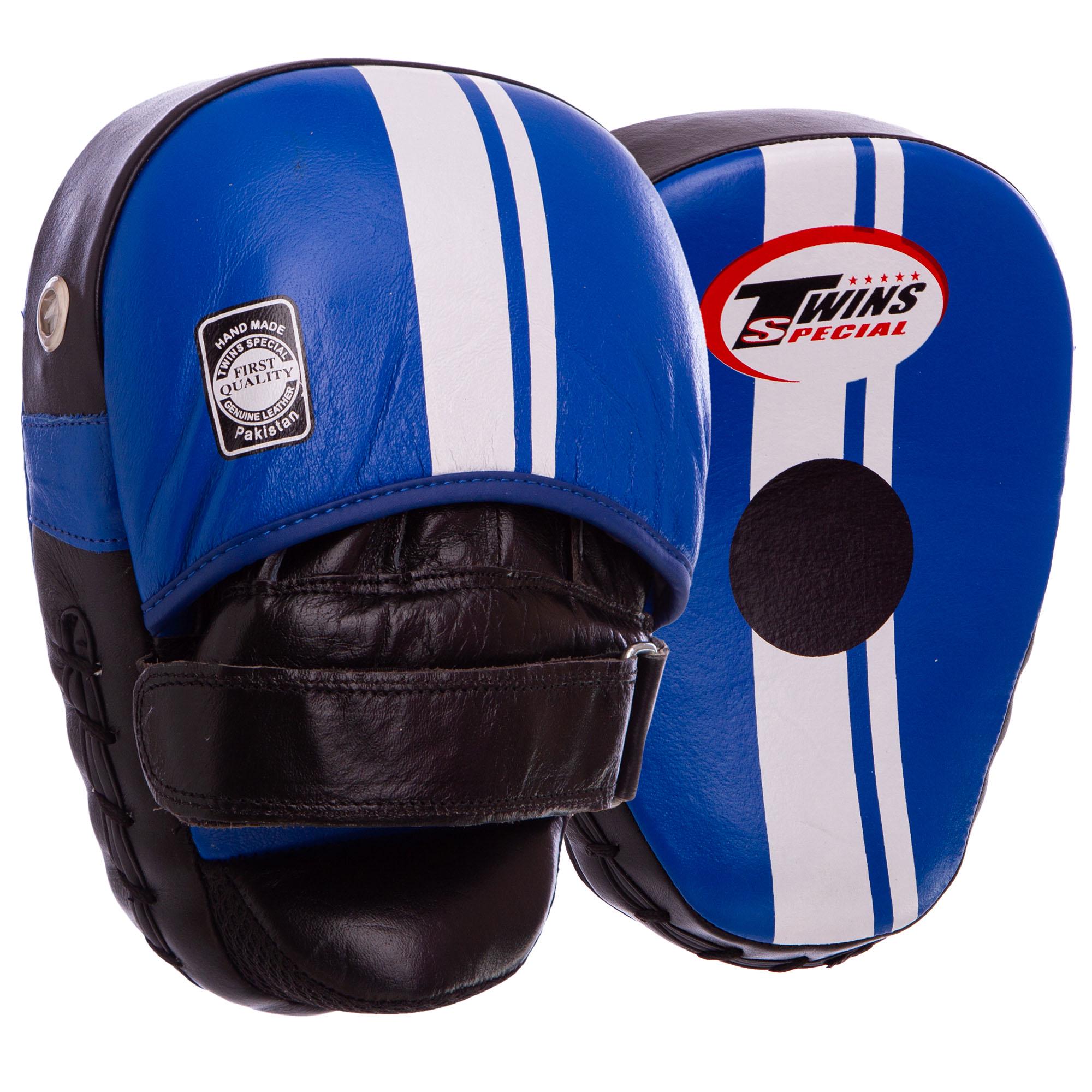 Лапа изогнутая для бокса и единоборств Twins VL-8347 23x18x5 см 2 шт. Синий/Белый