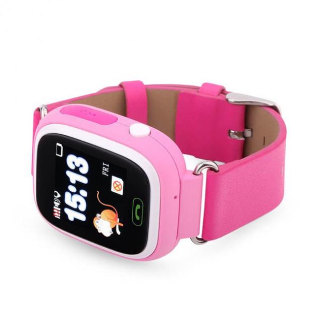 Дитячий смарт-годинник SUNROZ Q90/Q100 з GPS WiFi 3G 1" Рожевий (SUN10607)