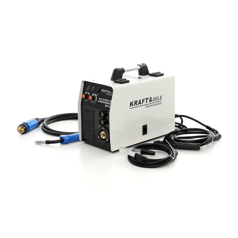 Аппарат инверторный сварочный Kraft&Dele KD1849 MIG MMA 250A с защитным экраном