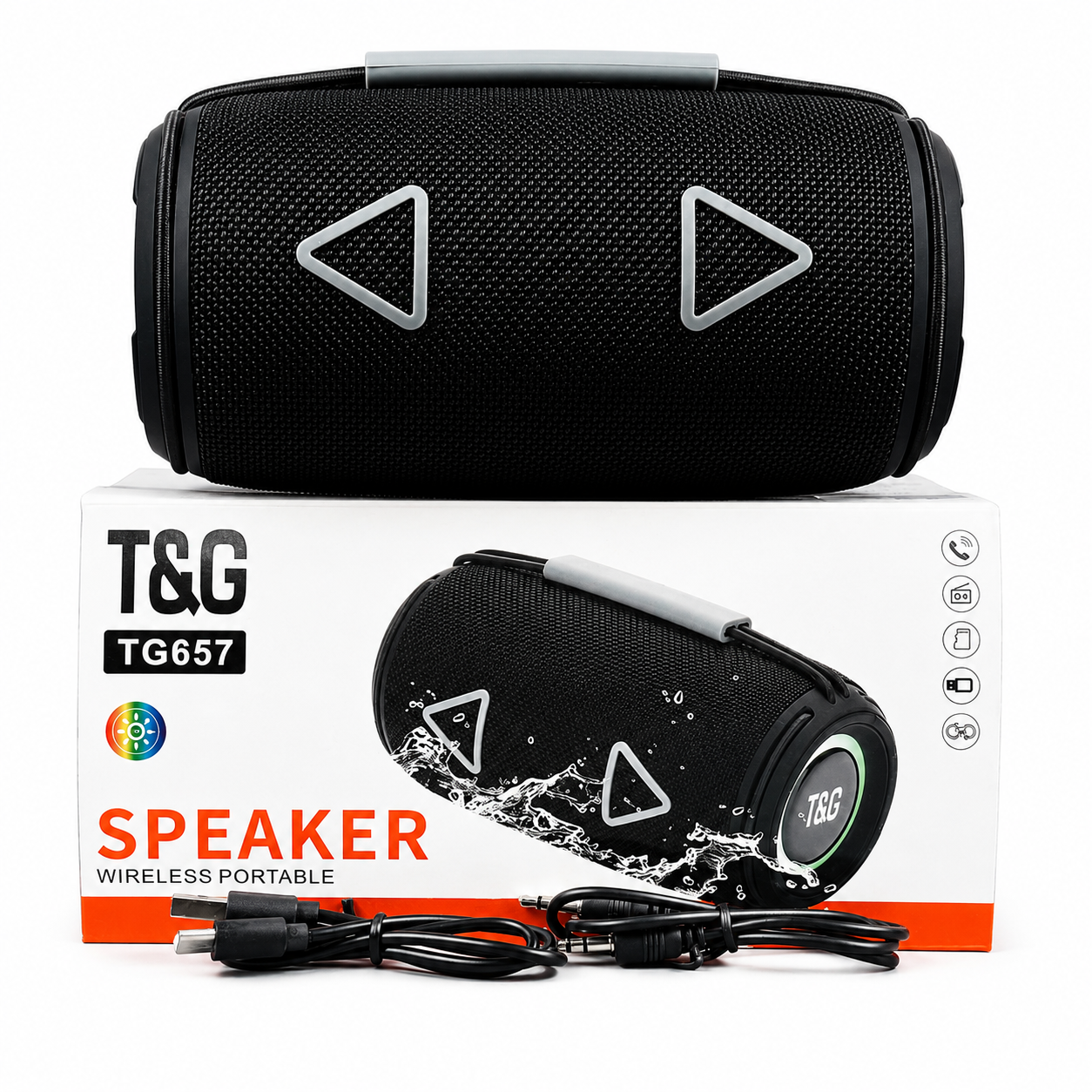 Портативная колонка T&G TG657 Bluetooth Black