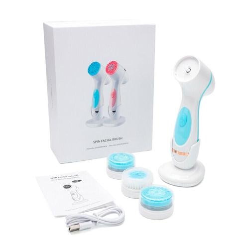 Электрическая массажная щетка для лица AE-868 силиконовая 3в1 IPX6 2000 mAh White (534892) Электрическая массажная щетка для лица AE-868 силиконовая 3в1 IPX6 2000 mAh White (534892)