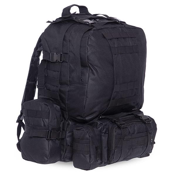 Рюкзак тактический с подсумками TY-7100 45 л Черный (59429126)