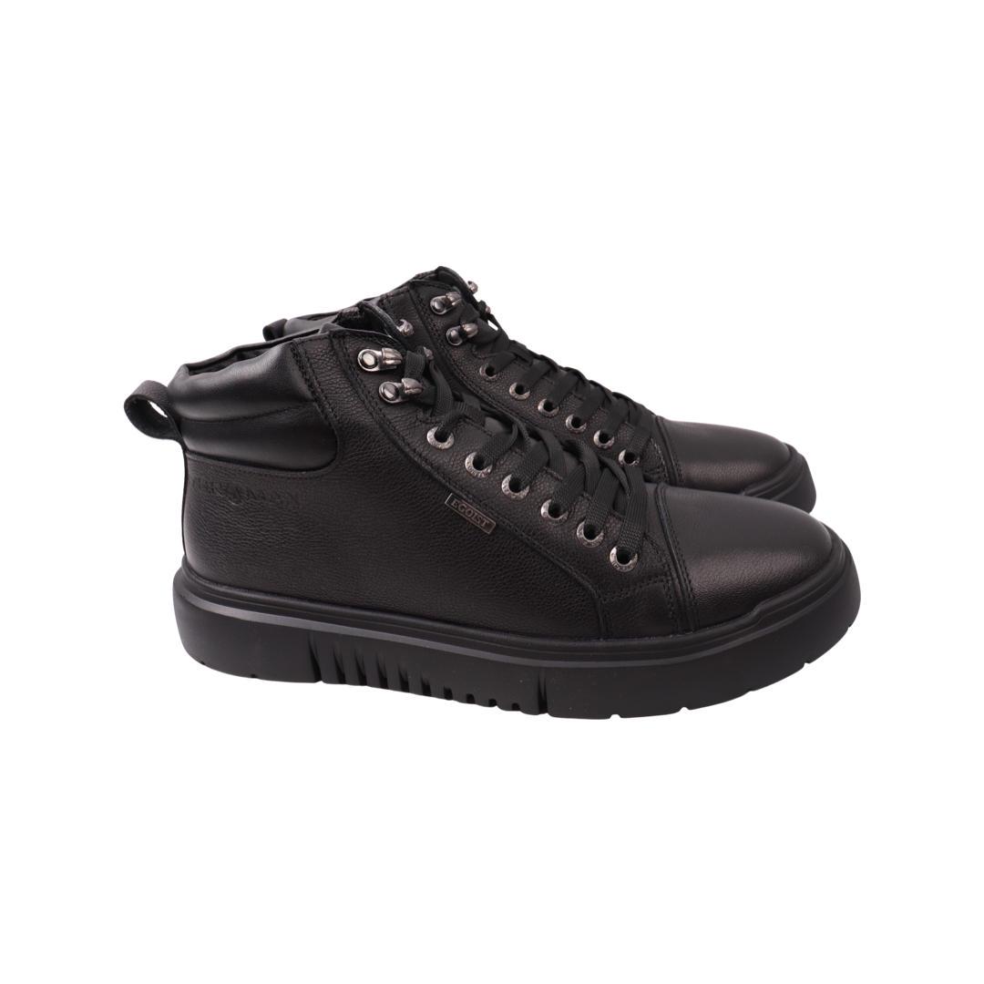 Ботинки мужские Brave из кожи р. 44 Черный (195-22ZHC)