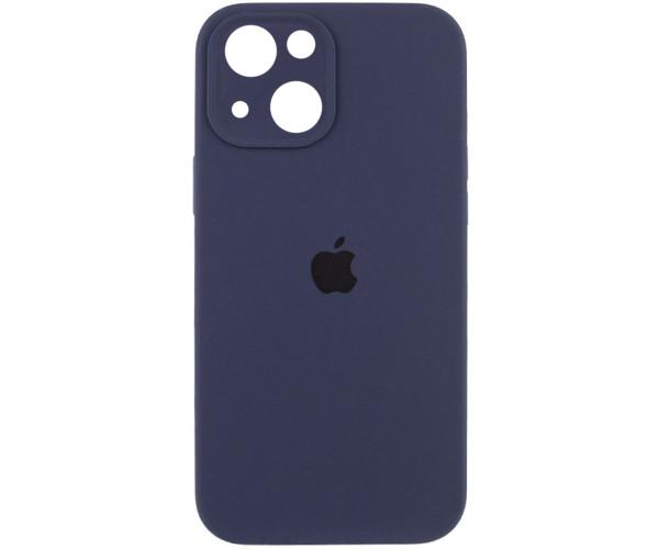 Чехол накладка Silicone Case Full Camera with Frame для Apple iPhone 13 08.Dark blue