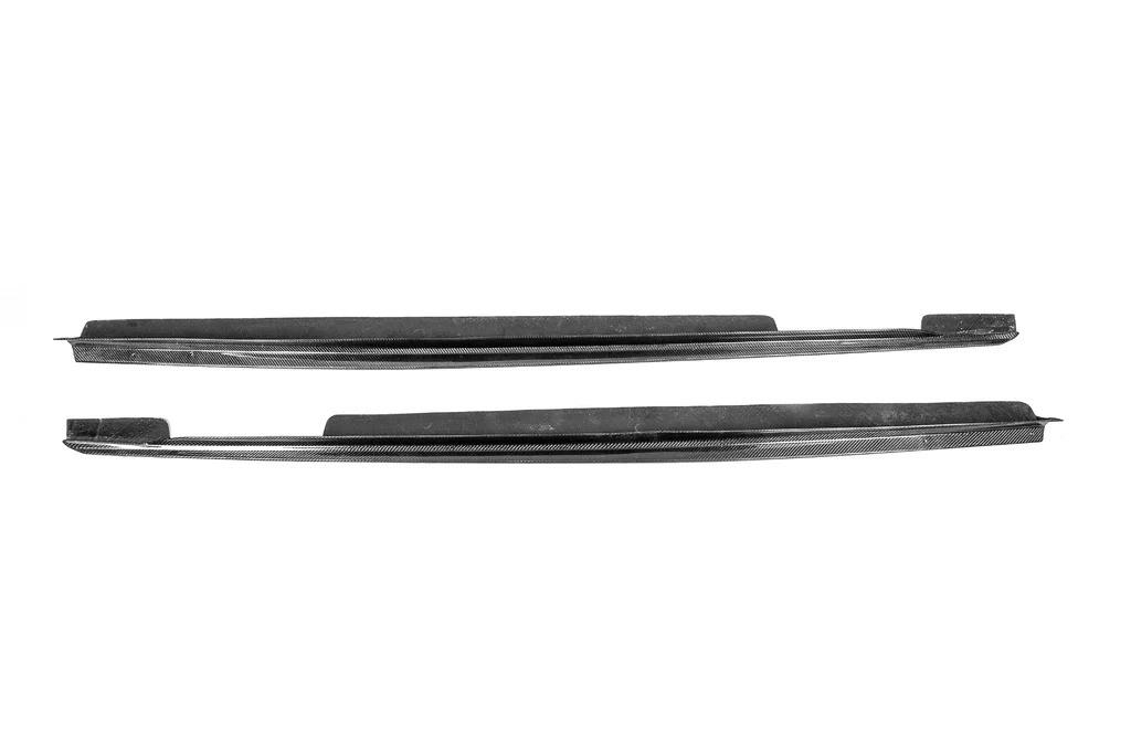 Боковые пороги Carbon V1 2018-2022 GBT для BMW X6 G06 2019-гг. фактура под карбон (151868)