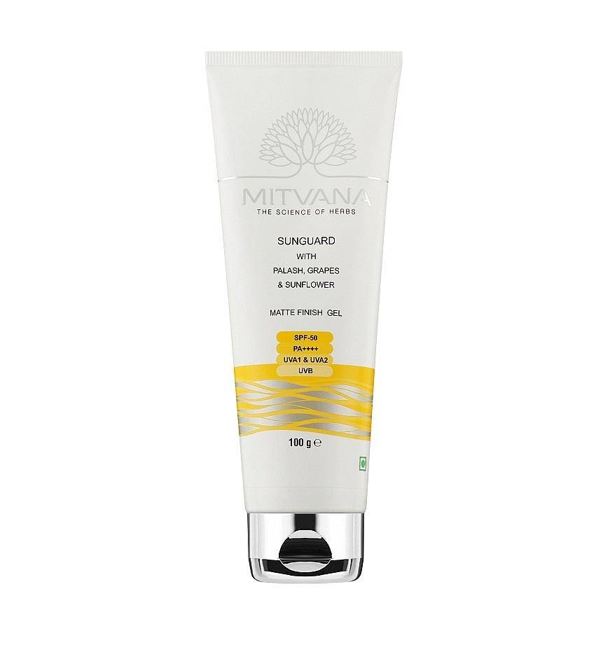 Гель для обличчя сонцезахисний Mitvana Sunguard SPF 50 Matte Finish Gel 100 мл (8906078540849)