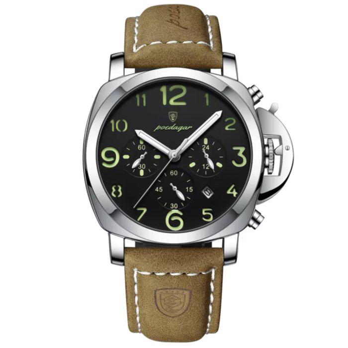 Наручные часы мужские Poedagar Luminious Silver (1849)