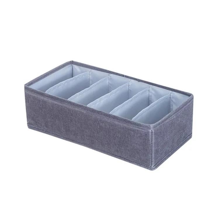 Органайзер для белья на 6 секций 32х16х9 см Grey (127712) Органайзер для белья на 6 секций 32х16х9 см Grey (127712)