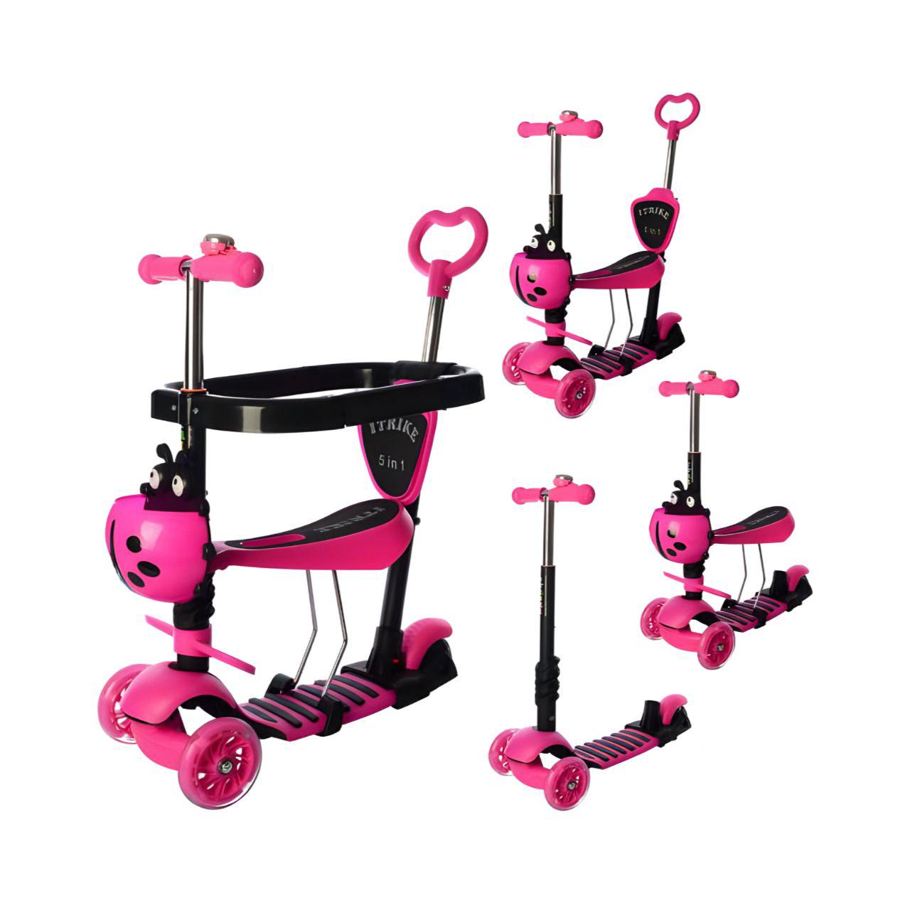 Самокат JR 3-027-P Розовый - фото 2 Самокат JR 3-027-P Розовый - фото 2