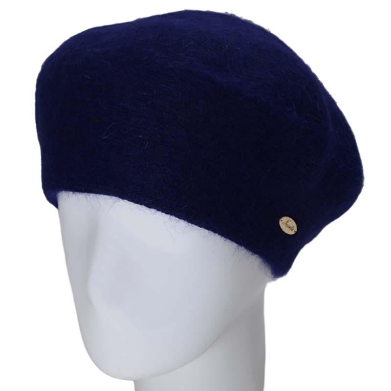 Берет женский ангоровый Novita Николь one size Синий