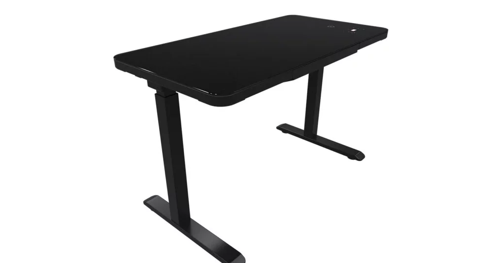 Стіл Monotable Nice Desk зі скляною стільницею Black (mt00174) - фото 3