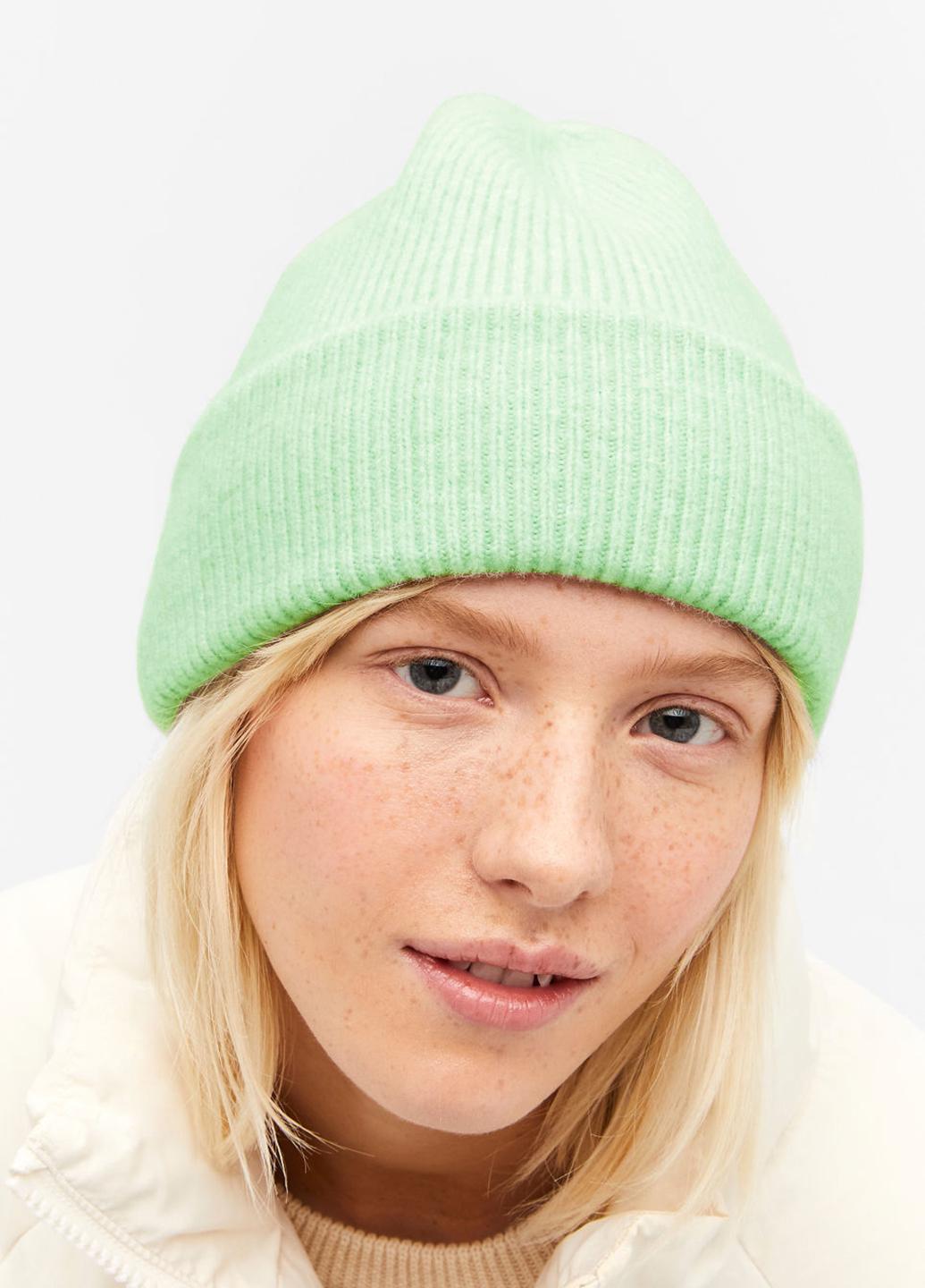 Шапка Monki One Size Светло-зеленый (951366b51)