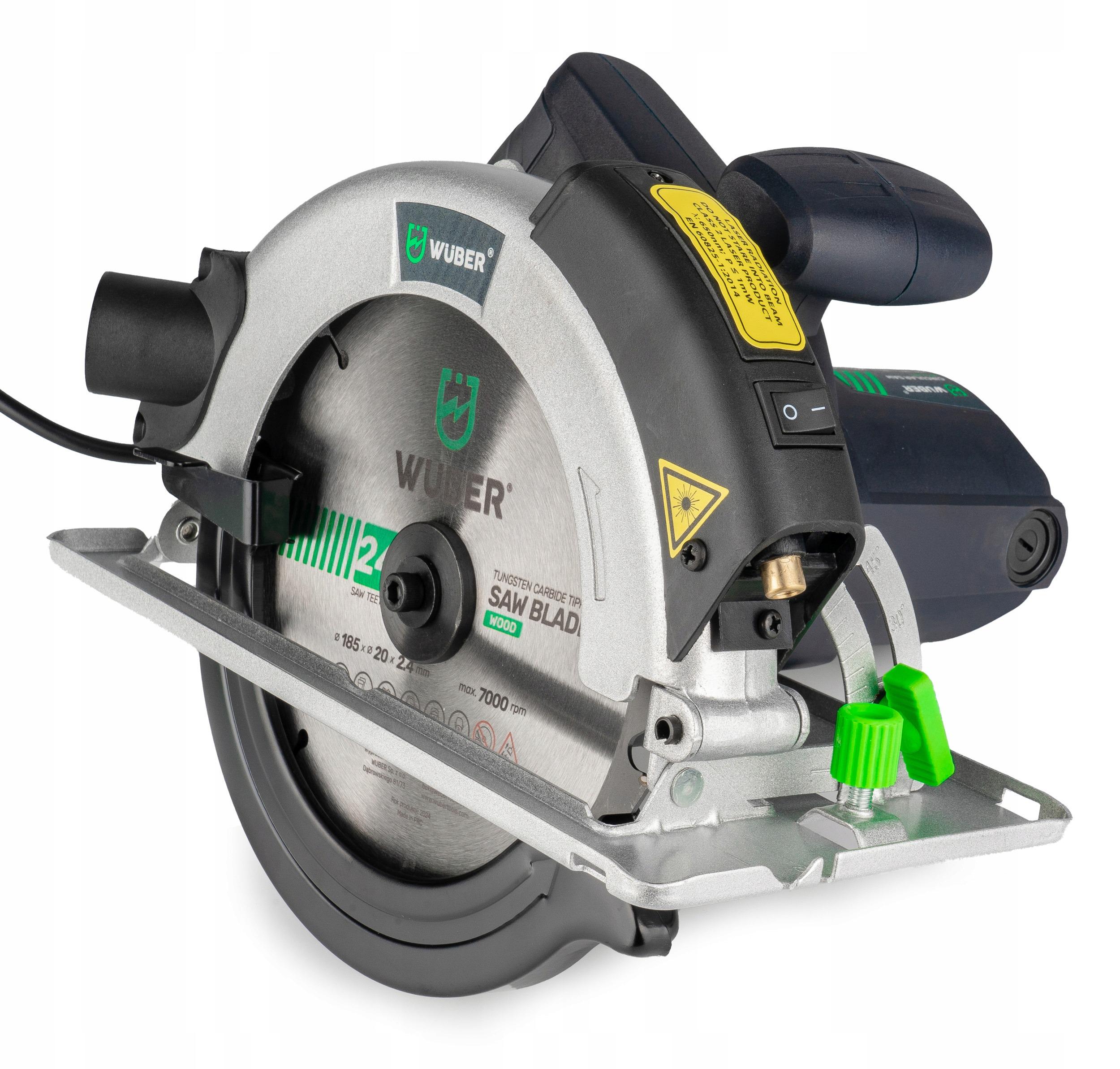 Пила циркулярная Wuber с лазерным направляющим 185 мм (16223152862)