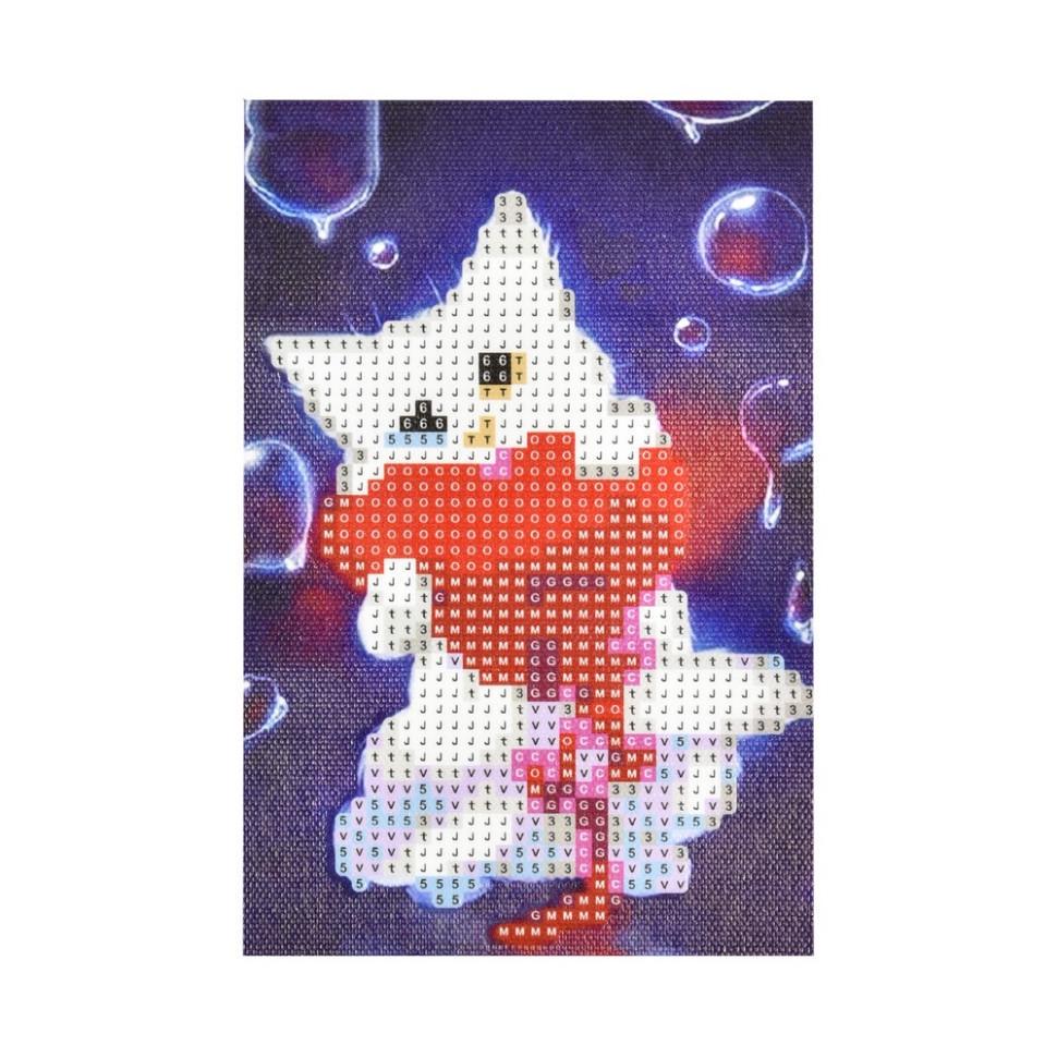 Алмазна мозаїка Strateg Котик з сердечком YAB28621 без підрамника не повна викладка 10х15 см (RLT50289)