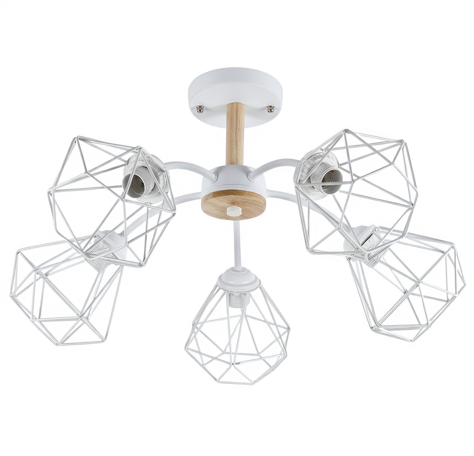 Люстра потолочная Valeso на 5 плафонов XL25008-5 для гостиной и спальни Белый