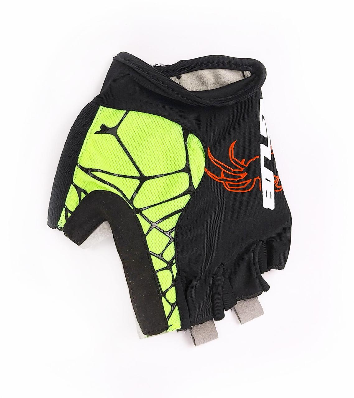 Велорукавиці GUB S036 з короткими пальцями L Black/Light Green (G0000704)