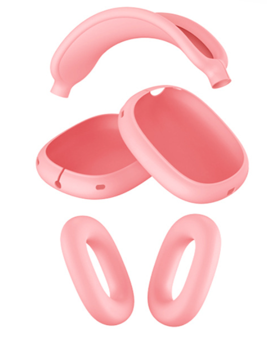 Чехол-накладка DK Silicone Candy Friendly 3в1 для Apple AirPods Max 1/2 Pink