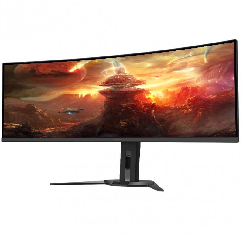 Монитор Gigabyte AORUS CO49DQ Gaming Monitor изогнутый OLED 5120x1440 5K DQHD 49" (tf6456) - фото 3 Монитор Gigabyte AORUS CO49DQ Gaming Monitor изогнутый OLED 5120x1440 5K DQHD 49" (tf6456) - фото 3