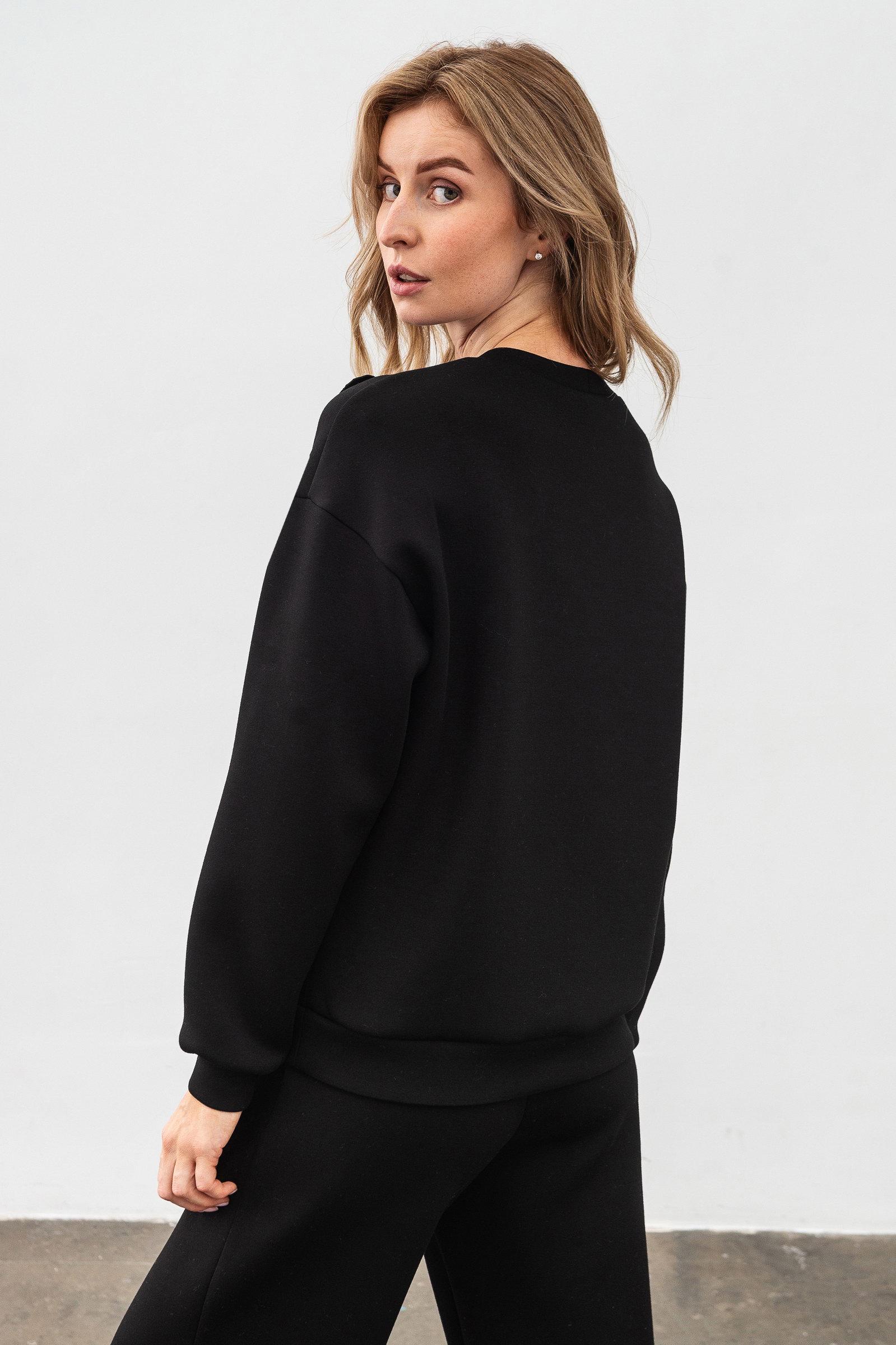 Світшот Lesia Оріне 01 р. 42 Чорний (150480000) - фото 3