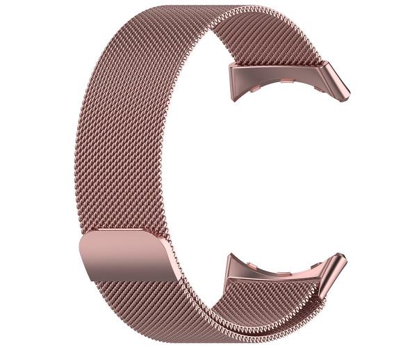Ремінець металевий Milanese Magnetic для смарт-годинника Google Pixel Watch 3 41 мм Рожевий