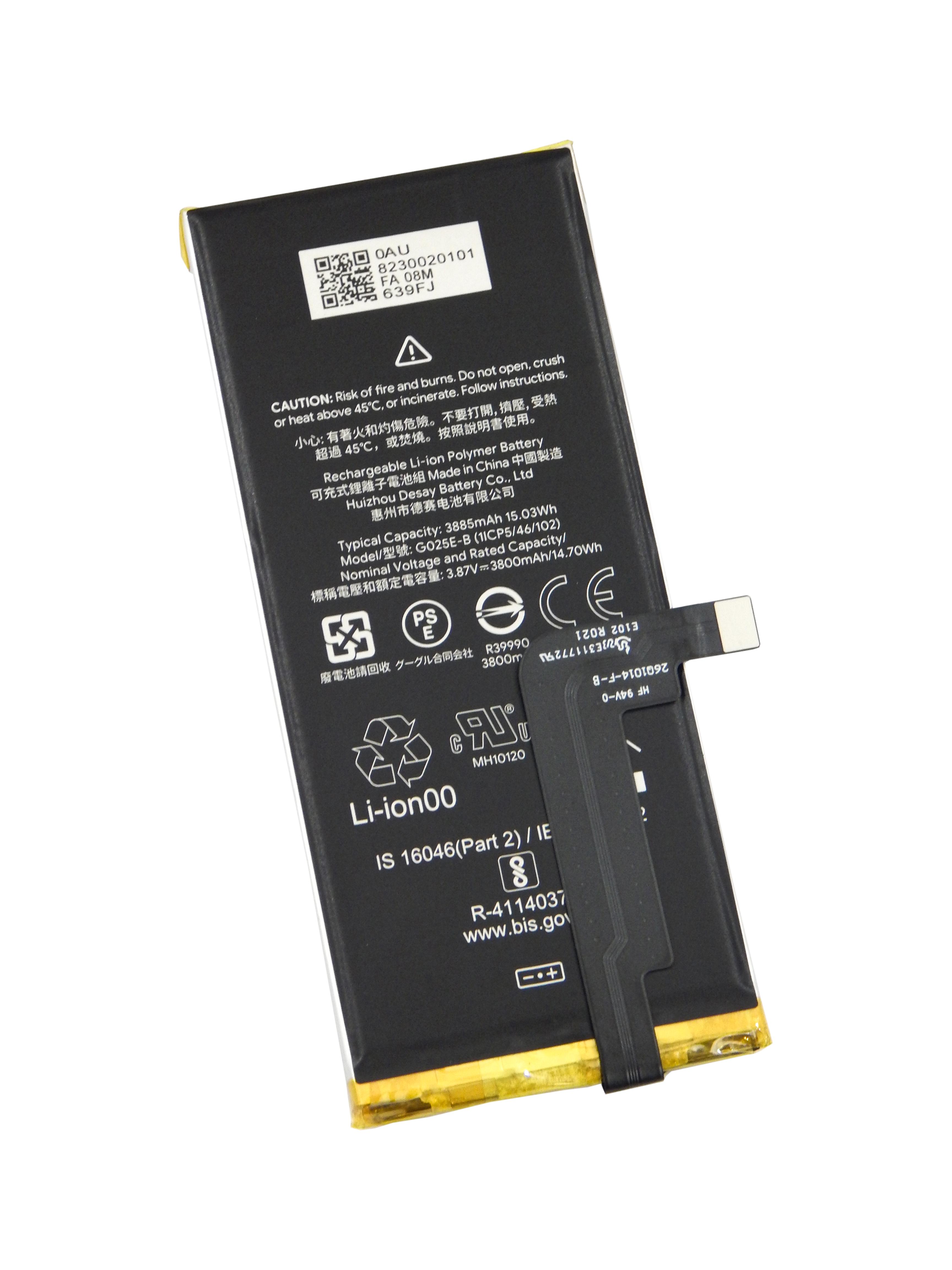 Аккумулятор для Google Pixel 3 XL G013C-B с беспроводной зарядкой 3430 mAh 3,85V