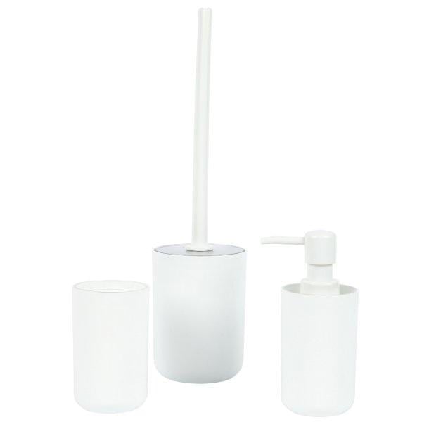 Набор для ванной комнаты Axentia пластик 3 шт. Белый (135950)