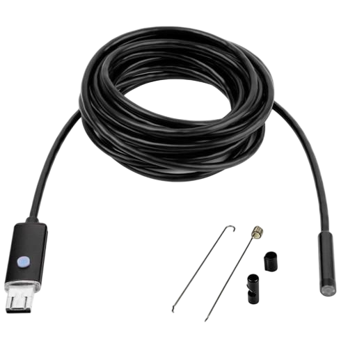 Камера-ендоскоп автомобільна USB MicroUSB 5,5 мм для Android/iOS/Windows 10 м Black (286754)