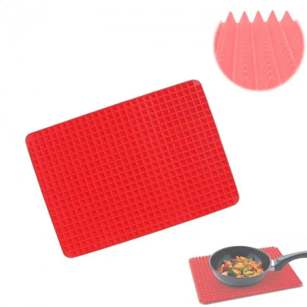 Коврик антипригарный Pyramid Pan Cooking Mat силиконовый для гриля и выпечки - фото 2