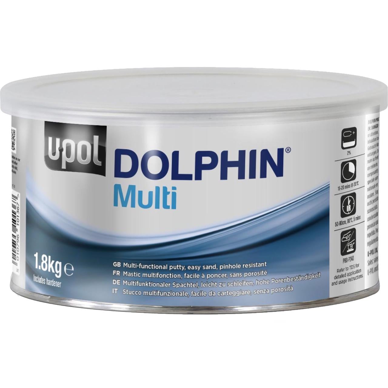 Шпаклевка многофункциональная U-POL Dolphin Multi 1,8 кг Синий/Серый