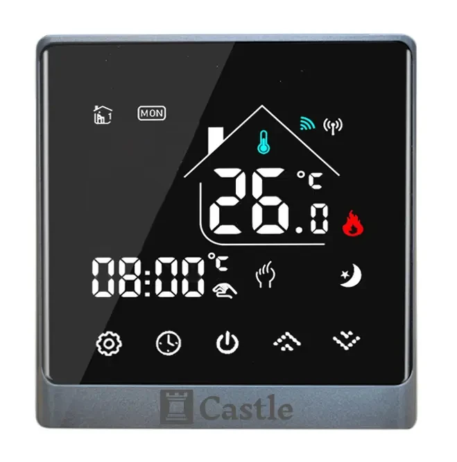 Программатор сенсорный Castle AC8400H S Черный/Серебристый